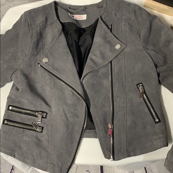 Cool suede like jacket for girls - Picture 2 of 5